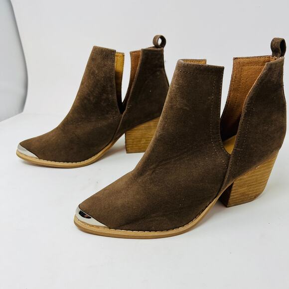 A Rider Girl Ankle Boot Shootie Bootie Metal Tipped Brown - 38 - Picture 8 of 8
